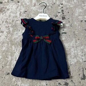 Baby girl Gucci Navy Dress with Bow